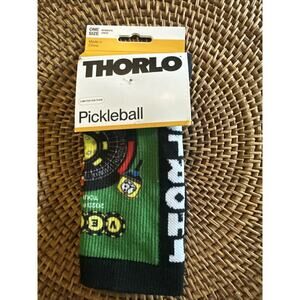 Thorlo Womens 6-10 Adult Cushion Pickleball Socks Black Vegas Limited Edit. NWT